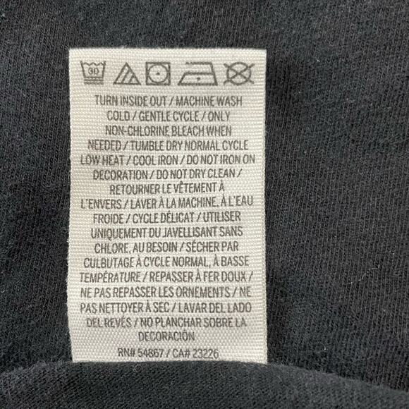 Victoria's Secret PINK Silver Sequin Logo Size Small 3/4 Sleeve Black T-Shirt - Picture 6 of 8